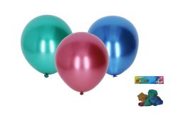 Balónek nafukovací 25 cm chromový / sada 5ks