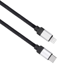 Kabel nabíjecí magnetický - USB-C a Lightning konektor / 1 m