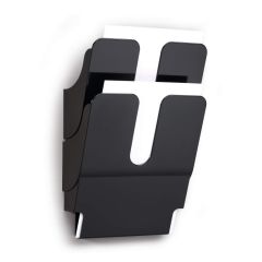 Držáky na prospekty Flexiplus - 2 / A4 / černý / na výšku