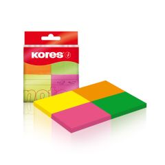 Samolepicí bločky Kores Multicolor - 40 mm x 50 mm / 4 ks