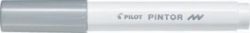 Popisovač Pilot Pintor F / stříbrná