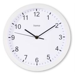 Nástěnné hodiny Hama Elba bílé / tichý chod / průměr 25 cm