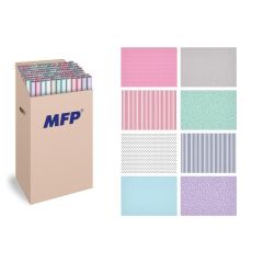 MFP Paper s.r.o.  Dárkový balicí papír - 100 x 70 / 2 role / mix proužky a puntíky
