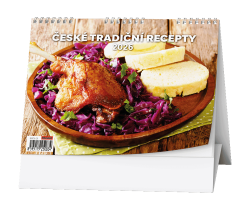 Kalendář stolní obrázkový České tradiční recepty / BSD8