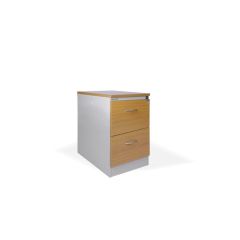 Kartotéky kovové / čelo ze dřeva - RGD 12 CE / 2 zásuvky