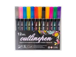Fandy  Popisovače Outline Shine - sada 12 ks