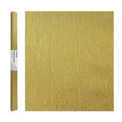 Krepový papír - zlatá 50 x 200 cm