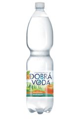 Dobrá voda s příchutí - mandarinka / jemně perlivá / 1,5 l