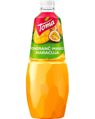 TOMA džus 1 l - pomeranč / marakuja