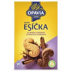 Opavia  Opavia Zlaté Esíčka sušenky se skořicí a kakaem 220g