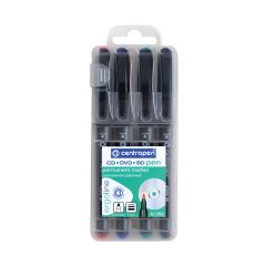 centropen  Popisovač Centropen CD / DVD / BD 4606 pen - sada 4 ks