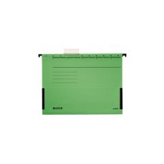 Leitz  Závěsné desky Leitz Alpha s bočnicemi - zelená