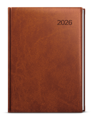 Diář VIVELLA - A5 / týdenní / hnědá