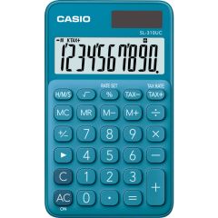 Kalkulačka Casio SL 310UC kapesní - displej 10 míst / modrá