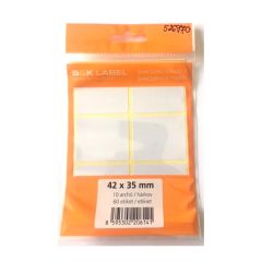 SK Label  Samolepicí etikety v sáčku - 42 x 35 mm / 60 etiket