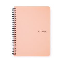 Pastelini  Blok kroužkový PASTELINi - A5 / linka / oranžová