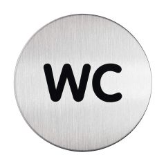 Piktrogram nerez Durable - WC / Ø 83 mm