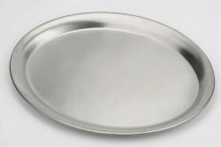 Podnos oválný 30 x 22 cm - nerezový
