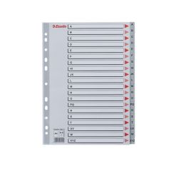 ESSELTE  Rozdružovač A4 plastový Esselte - šedý / A - Z