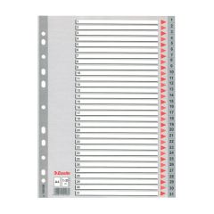 Rozdružovač A4 plastový Esselte - šedý / 1 - 31