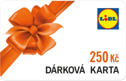 DÁREK! Dárková karta LIDL 250,- Kč