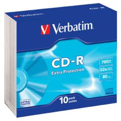 Verbatim  CD Verbatim - CD - R v krabičce slim (úzká)