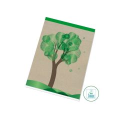 Blok šitý recyklovaný - A5 / čtvereček