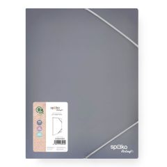 Box na spisy A4 Spoko ReLeaf Soft touch s gumou - šedomodrá