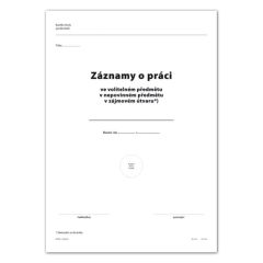 Záznamy o práci v nepovinném předmětu, zájmovém útvaru dvoulist A4