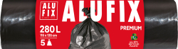 Pytle na odpad Alufix Premium - 115x135cm / 280l / 60my / 5ks / černá