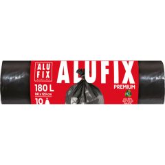 Alufix  Pytle na odpad Alufix Premium - 80x120cm / 180l / 45my / 10ks / černá