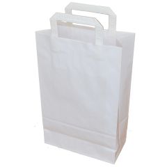 Tašky papírové kraft plochá ucha - 220 x 100 x 350 mm