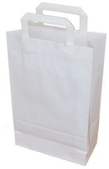 Tašky papírové kraft plochá ucha - 220 x 100 x 350 mm