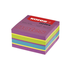 Samolepicí bloček Kores Cubo Spring - 75 x 75 mm / 450 lístků