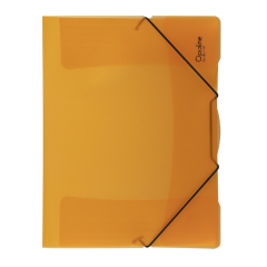 Spisové desky A4 s gumou Opaline - oranžová