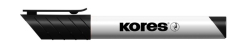 Popisovač Kores K-Marker Whiteboard - černá / klínový hrot