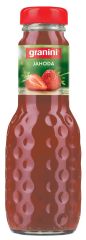 Džus Granini jahoda 100% 0,2 l / sklo