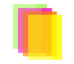 Luma  Obaly na sešity LUMA NEON - A4 / barevný mix / 10 ks