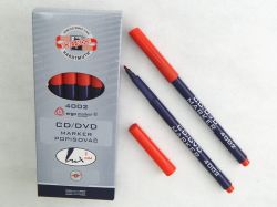 Koh-i-noor  popisovač CD/DVD 4002 červený trojhranný