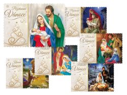 pohlednice vánoční 165 E výsek+UV+glitr 1240848